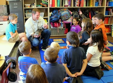 alligator in classroom