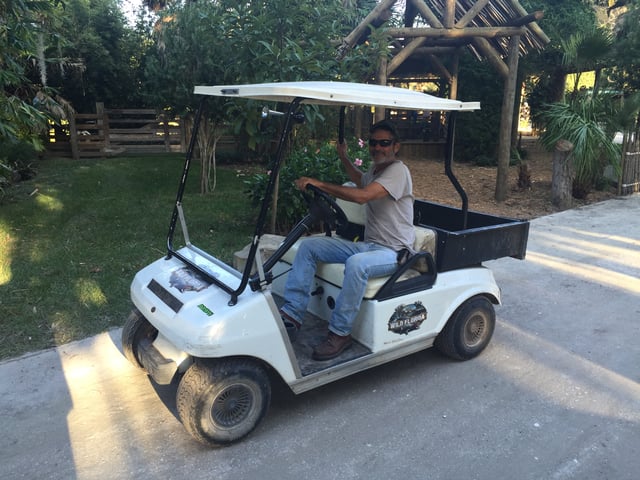 Kenny the groundskeeper at Wild Florida